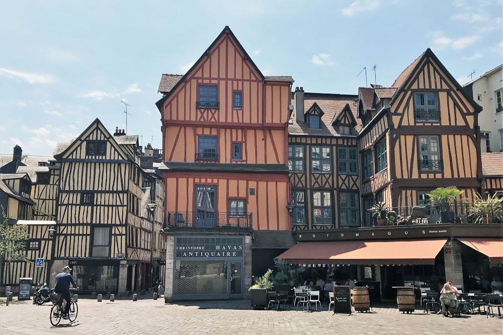 Half-timbered houses