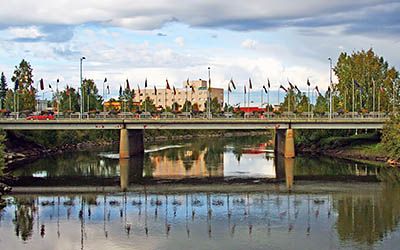 Fairbanks, the northernmost major city in Alaska