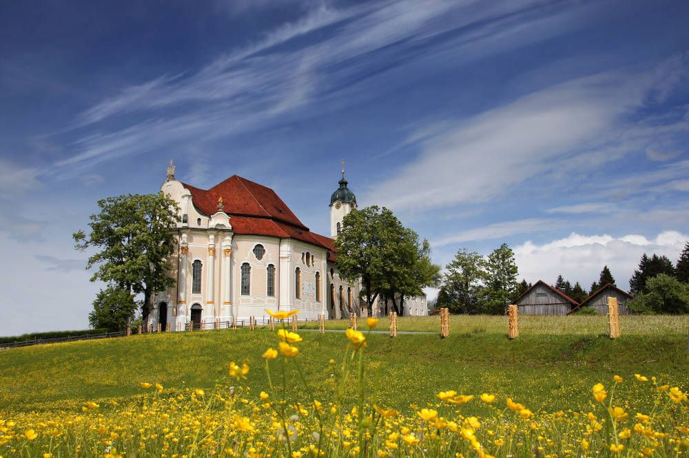 silver-travellers-germany-highlight-romantic-road-wieskirche Pilgrimage Church of Wies