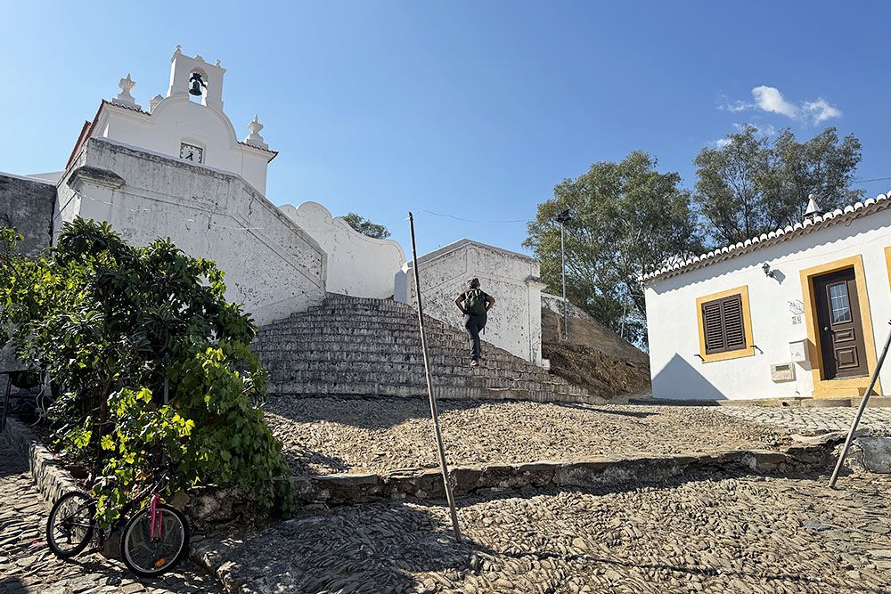 Stairs to a church in Alcoutim