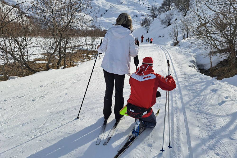 snowshoeing and cross country skiing in Les Menuires