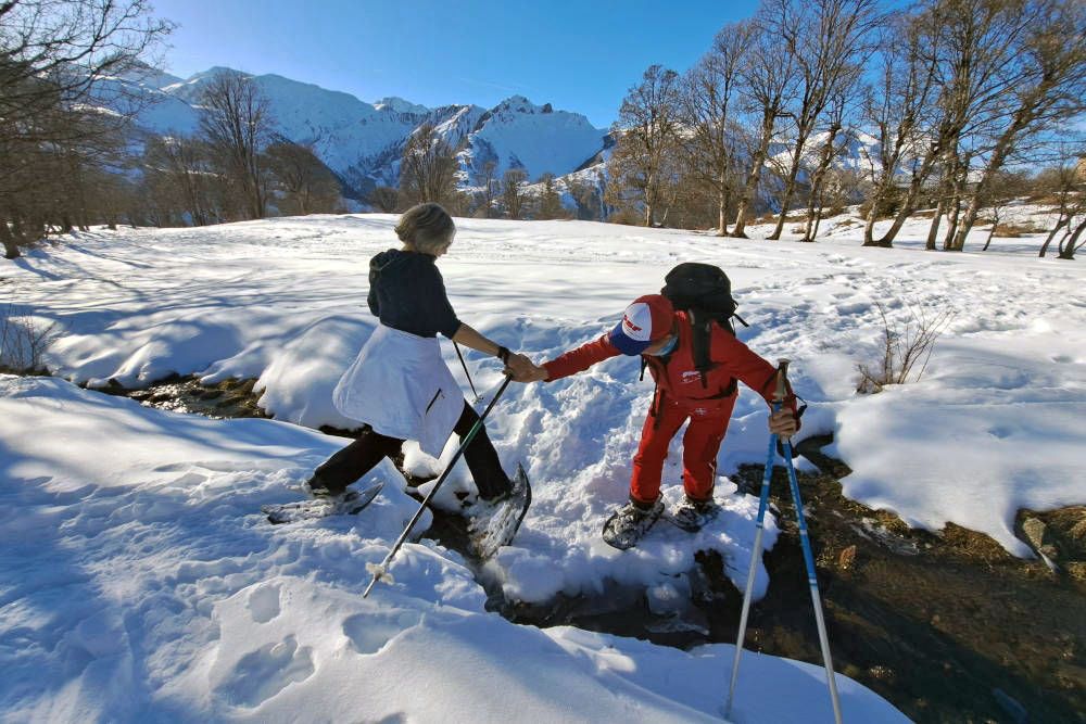 snowshoeing and cross country skiing in Les Menuires