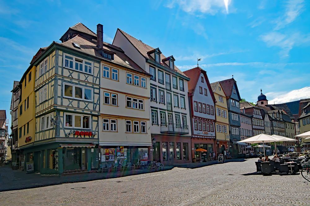 Half-timbered houses in Wertheim