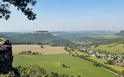 Stage 7 of the Malerweg – countless viewpoints and a mighty fortress