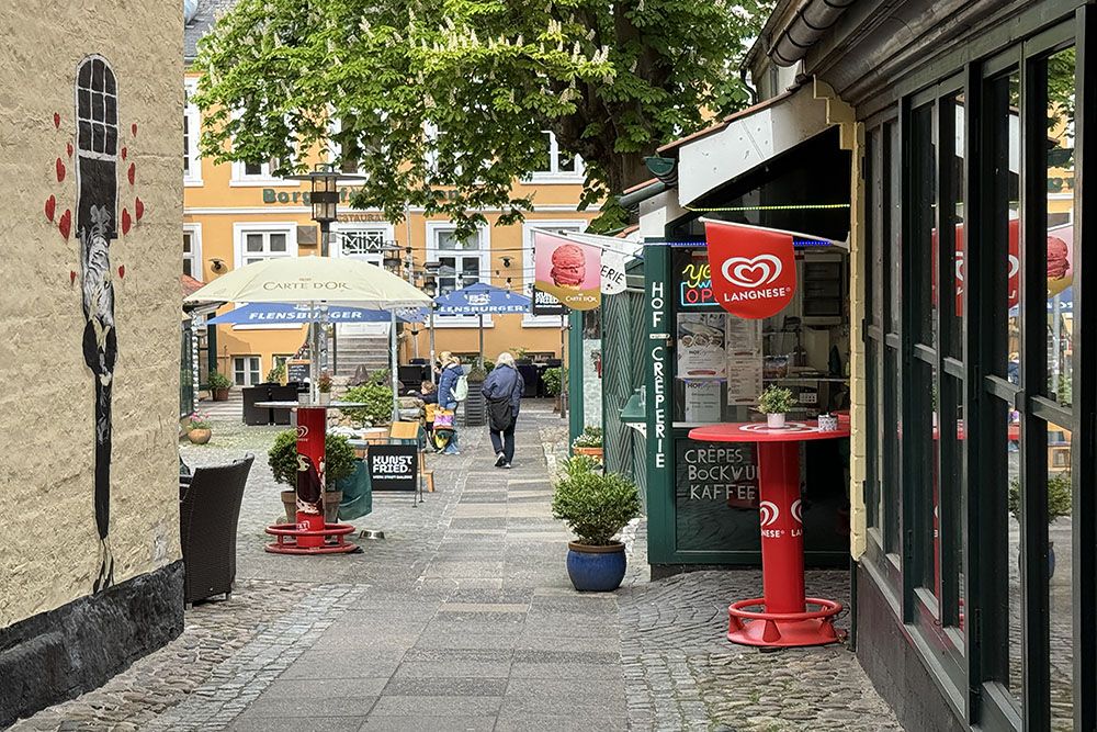 Courtyard in western part of Flensburg